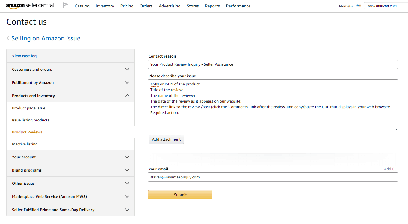 How to remove negative product feedback Amazon