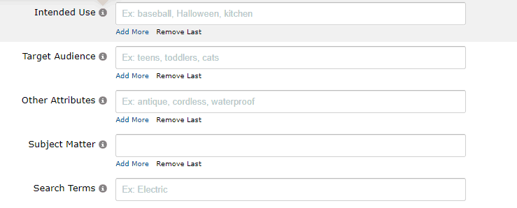 Search Terms Field in Seller Central how to set