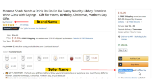 Brand Name Vs Seller Name