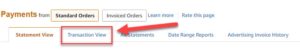 Transaction View Tab