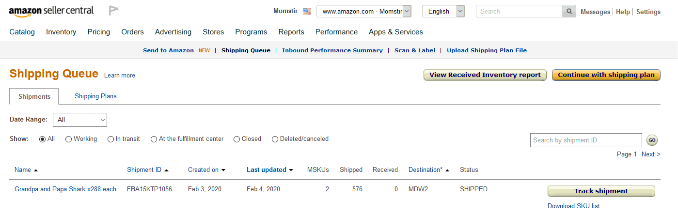 Shipping Reimbursements