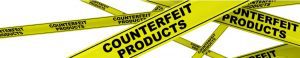 A yellow caution tape with the words counterfeit products is a crucial marketing management tool used by Amazon to identify and deter the sale of counterfeit products.