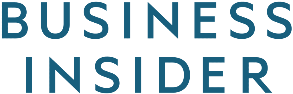 Business insider logo on a green background showcasing advertising management.