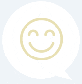 An Amazon smiley face in a speech bubble.