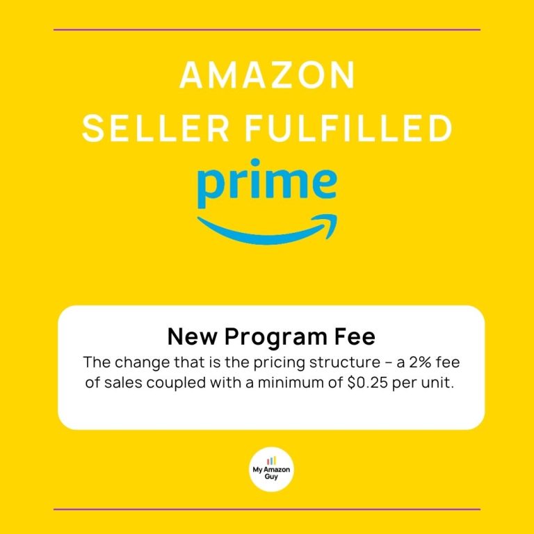 Amazon Seller Fulfilled Prime Pricing and Performance 1