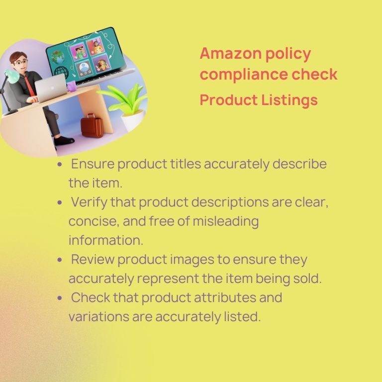 My Amazon Guy conducts policy compliance check for Amazon listings on the marketplace.