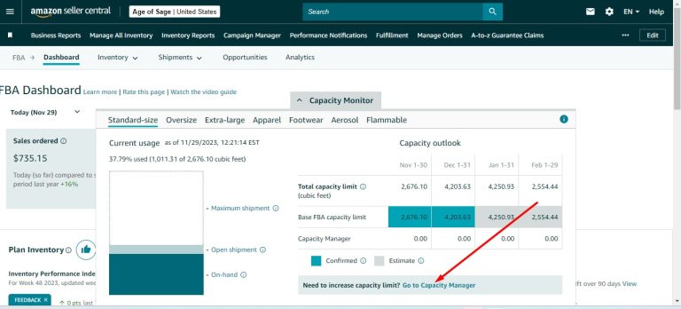 Amazon Capacity Manager Go To Capacity Manager