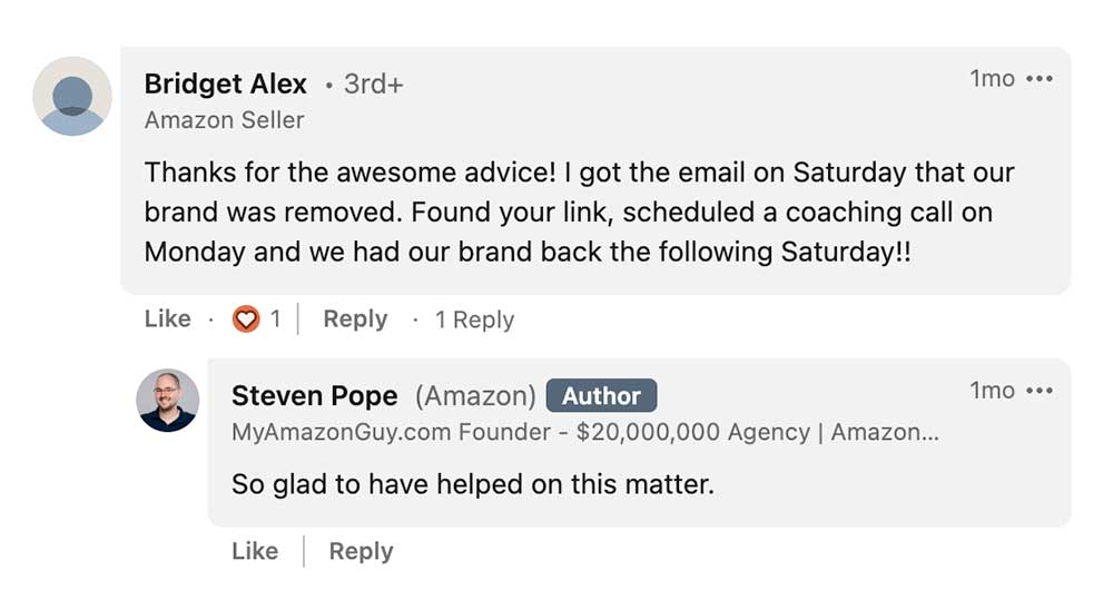 My Amazon Guy Testimonial