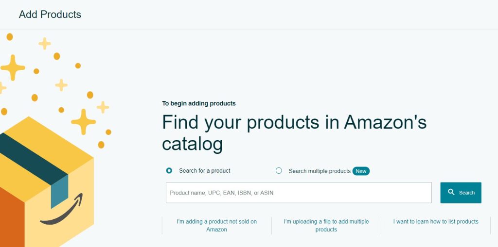 Seller Central Amazon Add Products