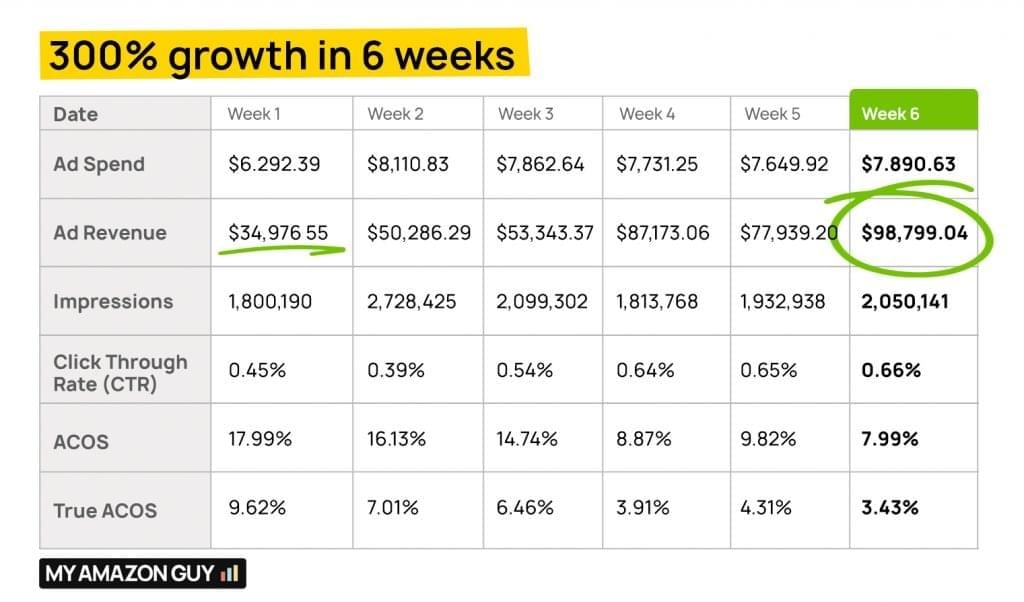 Big Growth in 4 weeks My Amazon Guy Testimonial 1024x602 1