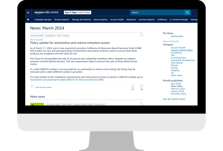 Amazon Seller Central News - March 2024 Updates