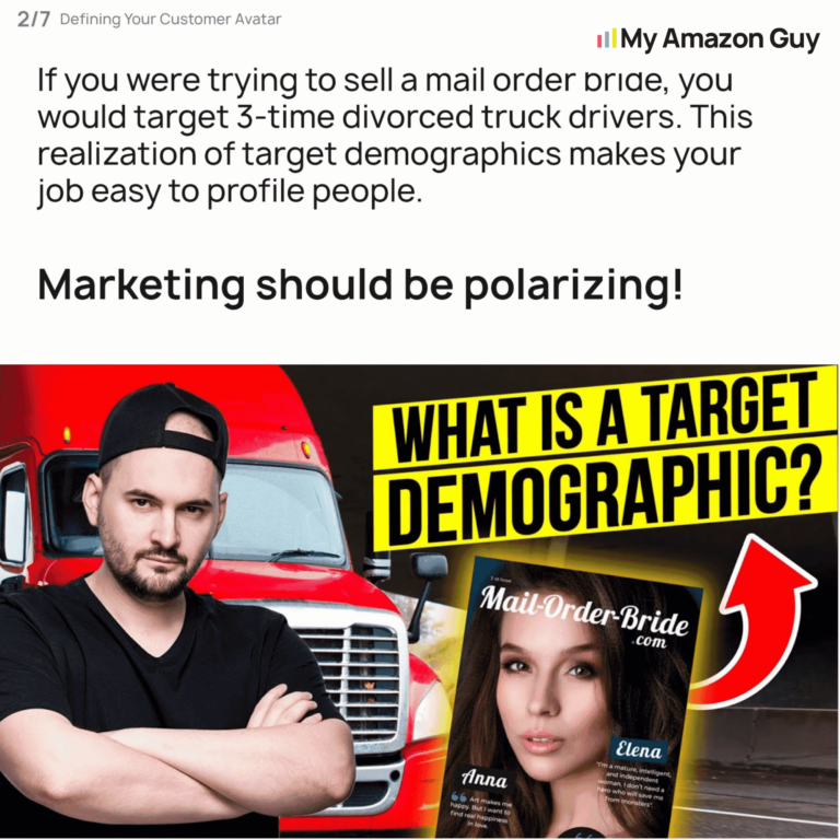 Amazon Marketing Defining Your Customer Avatar 2