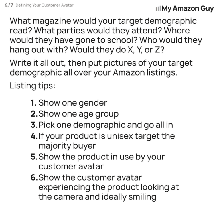 Amazon Marketing Defining Your Customer Avatar 4