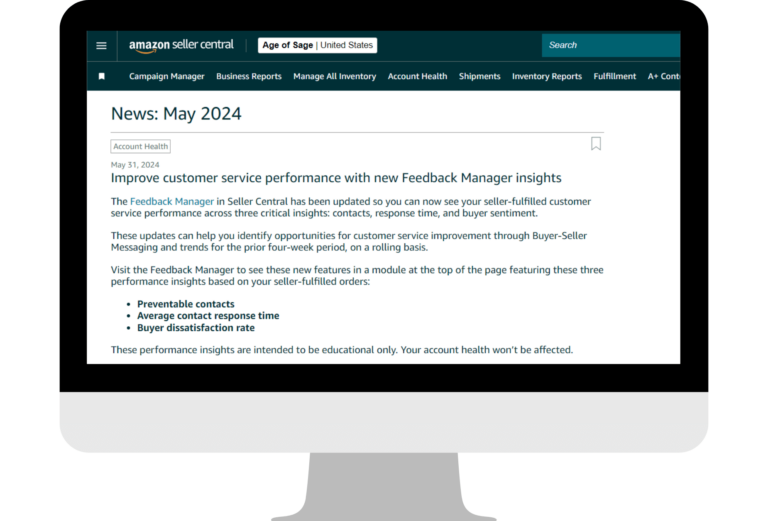 Amazon Seller Central News - May 2024 Updates