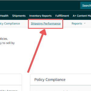 Late Shipment Rate - Amazon Seller Central Account 3