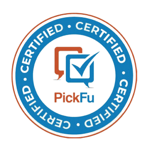 Home page draft 2024 07 40 Pickfu Certified marketing expert